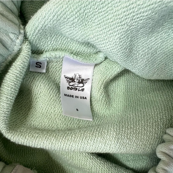 BOYS LIE Sweat Pants “Have nothing nice to say? Get blocked” Mint Green, size S - Picture 8 of 9